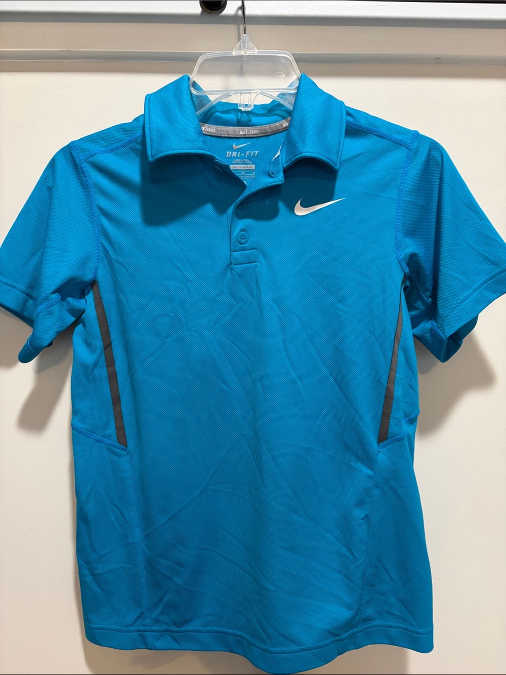 Nike Men’s Dri-FIT Polo - Teal Blue with Gray Accents